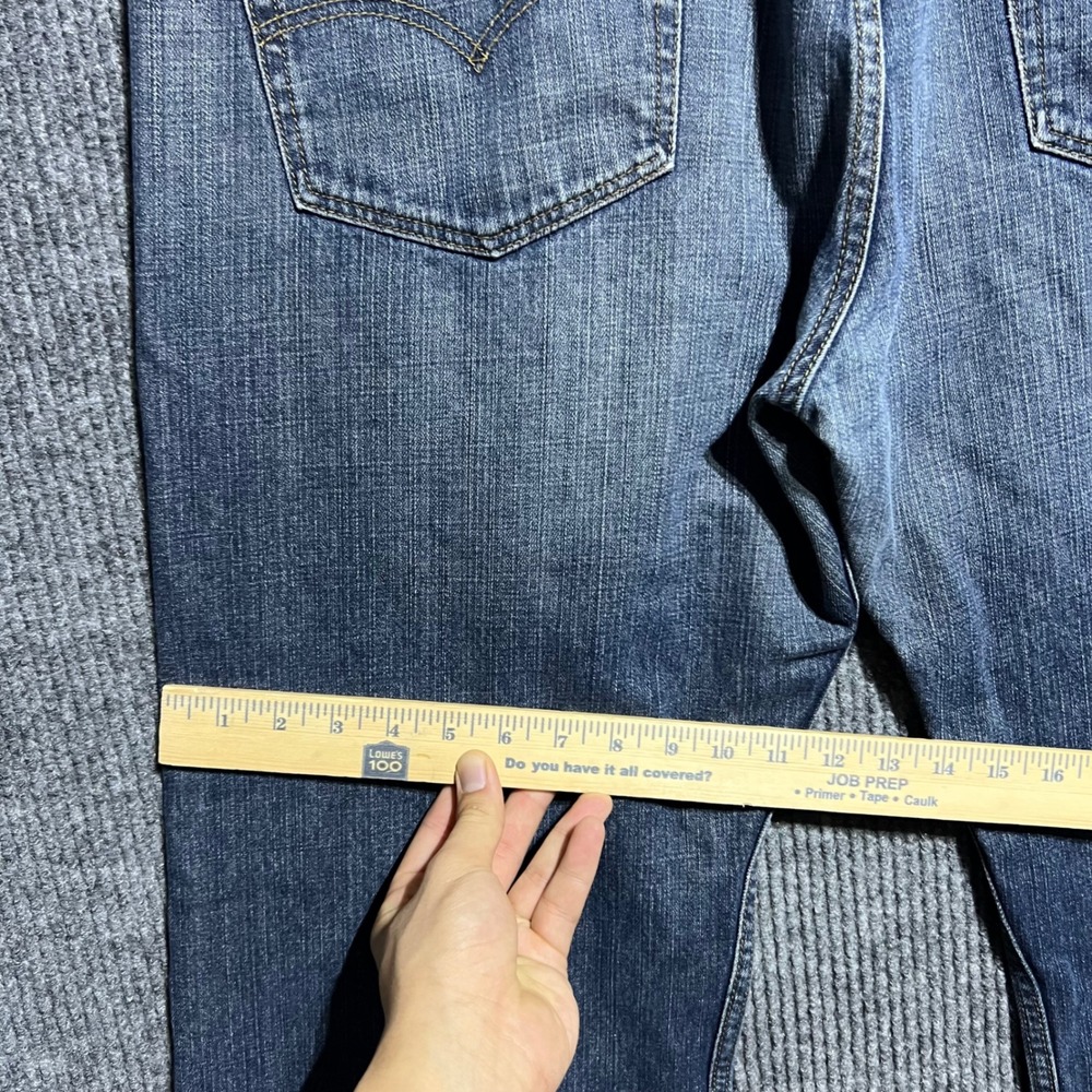 Levis 569 Loose Straight Jeans Mens 40x32 Blue Denim Baggy Distressed Casual - Picture 4 of 12